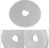 Coufce 36 Pack 45mm Rotary Cutter Blades, Compatible with Fiskars, Martelli, Olfa, and More, Replacement Blades for Quilting, Sewing, Scrapbooking...