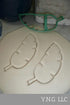 BANANA LEAF OUTLINE TROPICAL PLANT LEAVES COOKIE CUTTER MADE IN USA PR3761...