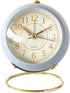 SHISEDECO Small Tableclocks Classic Non-Ticking Tabletop Alarm Clock with Backlight, Battery Operated Astronaut Deskclock with HD Glass for Living...