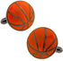 Orange Basketball Silver Cufflinks with Presentation Box...