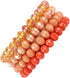 Caiyao Bohemian Multilayer Beaded Stacking Bracelet, Versatile Stretch Strand Statement Wrap Slip-on Cuff Bangle Shiny Crystal Bead Metallic, USA ...