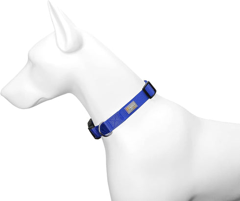 Blue Dog Collar Basic Adjustable Dog Collars for Puppy Small Medium Large Dogs Girls with Breathable Quick Release Nylon Pet Collar...