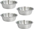 4Pcs Mini Dipping Saucer Bowls, Stainless Steel Sauce Dish, Souffle Cups, Metal Ramekins, for Small Portion Spice Condiments, Prep, Side Dish, Sal...
