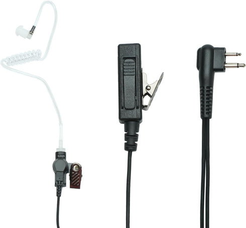 Sarcia Earpiece Headset MIC PTT 2 Pin for Motorola CP200 CP200D CP185 Rdm2070d Mag One Bpr40 walkie Talkie 2 Way Radio with Acoustic Tube...