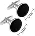 Cufflinks for Men Classic Wedding Business Shirt Cuff Links Silver Gold Black Set Gifts with Box...