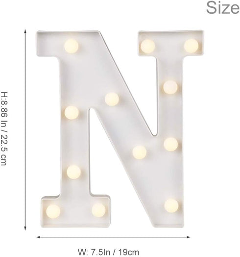 ODISTAR LED Light Up Marquee Letters, Battery Powered Sign Letter 26 Alphabet with Lights for Wedding Engagement Birthday Party Table Decoration b...