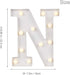 ODISTAR LED Light Up Marquee Letters, Battery Powered Sign Letter 26 Alphabet with Lights for Wedding Engagement Birthday Party Table Decoration b...