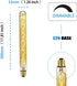 Long Test Tube Spiral Vintage Edison Filament Light Bulb?T10/T32 Medium (E26) Standard Base E27?4W 2200K 240LM Dimmable LED Edison Bulb,40W Equiva...