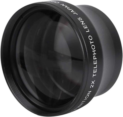 2X Camera Lens for 37mm Mount Camera, 2X Magnification High Definition Converter Telephoto Lens...