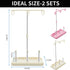 2 Pack Thread Holders,Thread Organizer for Embroidery and Sewing Machines,Thread Rack for 3 Spools of Thread, Embroidery Thread Spool Holder Suita...