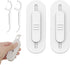 Dental Floss Picks with 2 Portable Cases,Automatic Floss Pick Dispenser Storage 10 Picks Adult Floss,Reusable Refillable Travel Floss Box (White)...