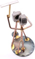 Photographer Collectible Handmade Metal Art Figurine, Desk Accessories, Trophy, Boss Gift, Office Décor, Business Professional...