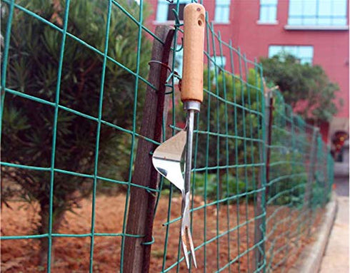 1 PCS Stainless Steel Weeder Manual Household Farm Tool Root Extractor Weeder Loose Soil Raising Fork Garden Gardening...