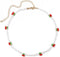 Beaded Cherry Choker Necklace for Women Boho Transparent Beads Cute Shiny Choker...