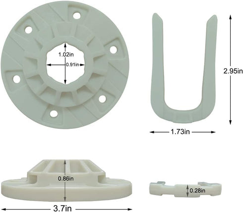 W10528947 Upgraded Washer Basket Drive Hub Kit - Compatible Kenmore Whirlpool Maytag Washer - Replaces W10396887 2684908 AP5665171 PS6012095