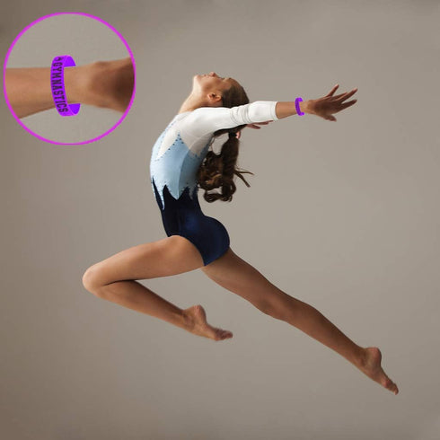 Oringaga 24PCS Gymnastics Party Rubber Bracelets, Sport Gymnastics Game Dance Party Birthday Party Supplies Decorations Gifts Prize Goodie Bag Fav...