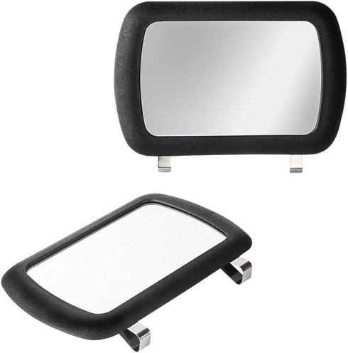 2 PCS Car Sun Visor Vanity Mirror, Clip On Auto Rear View Sun Visor Makeup Mirror, Vehicle Sun-Shading Cosmetic Mirror for Women Girls, Universal ...