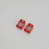 2PCS C Buckle Springs Bicycle Hinge Clip Bicycle Limit Hinge Clamp Compatible with Brompton Folding Bike Red C Shaped Clip Bike Accessories, 18.5x...