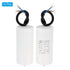 PATIKIL CBB60 60uF Running Capacitor, 2pcs AC 450V 2 Wires 50/60Hz Cylinder Bottom with Screw 111x51mm for Washing Machine,Water Pump Motor Star...