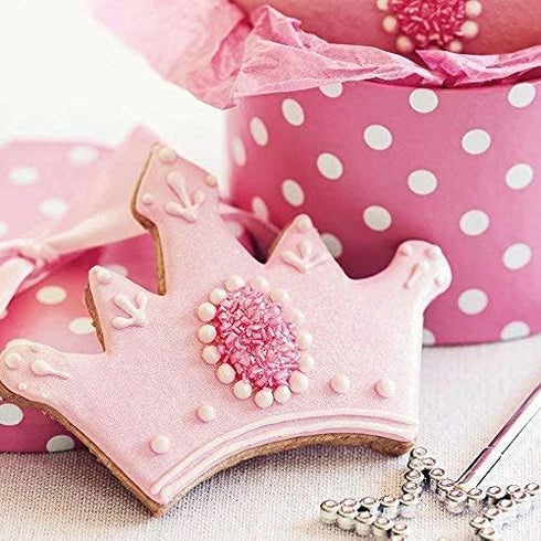 Princess Cookie Cutters 3-Pc Set Made in USA by Ann Clark, Crown, Glass Slipper, Dress...
