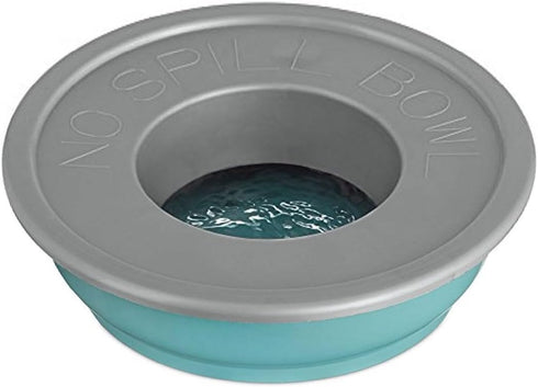 Good2Go Blue No-Spill Dog Bowl, One Size Fits All...