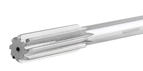 Accusize Industrial Tools 15.0 mm H.S.S. M2 Straight Shank Straight Flute Chucking Reamers, Right Hand, Shank Dia 11 mm, 6 Flute, 8'' Oal, 0400-51...