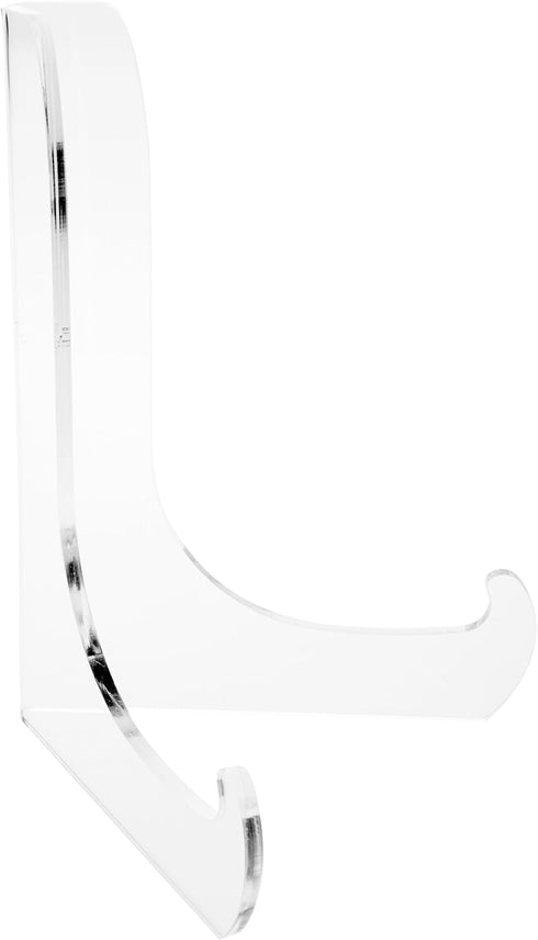 Plymor Clear Acrylic 60-Degree Angle Easel With Shallow Support Ledges, 7.5" H x 5.75" W x 4.75" D...