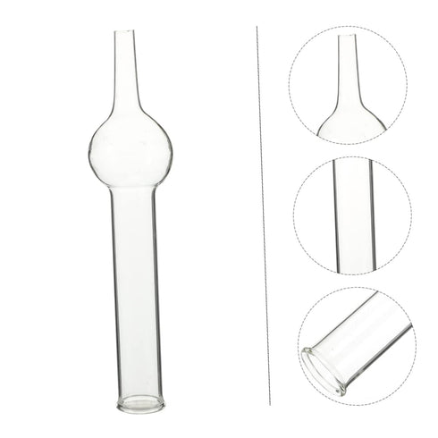 5pcs Chemical Experiment Equipment Chemistry Air Drying Tube Science Tubes Empty Refillable Tubes Small Test Tube Straight Drying Tube Single Ball...
