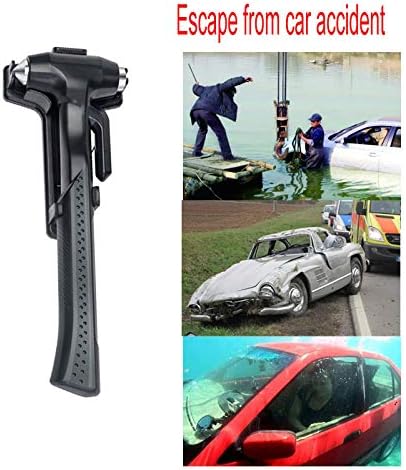 Car Window Breaker, Glass Breaker and Seatbelt Cutter, Emergency Car Glass Safety Hammer, Window Punch Seatbelt Cutter for Family Rescue & Auto Es...