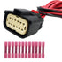 Headlights Connector Pigtail Harness Wiring Plug Compatible with Cadillac ATS 2013-2019 Front 23236365, 23236366...