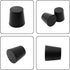 PENCK 6pcs Rubber Stopper 20mm - 26mm Plugs Tapered Plug Black Solid Test Tubes Bungs Stoppers for Lab Home Use...