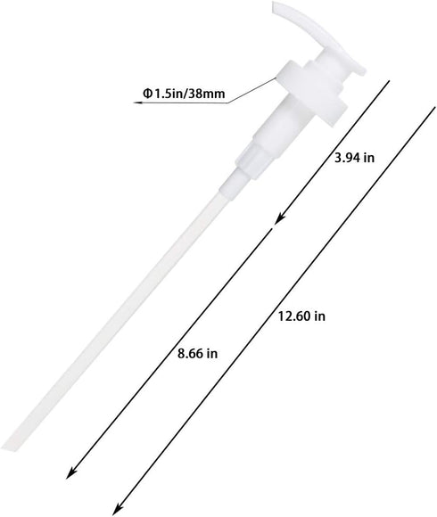 Gallon Pump Dispenser, Fits Most 1 Gallon Jugs and Containers 38/400 Snow Cone Syrup Pump Lid Top Replacement for Sanitizer, Lotion, Shampoo, Cond...
