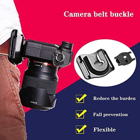 Camera Holste, Camera Belt Mount, Hanger Sling Clip Holster for SLR DSL Camera,Carry Your Light Weight Camera from Your Waist Belt...