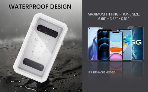 Shower Phone Holder Waterproof 480° Rotation Adjustable Phone Stand Case Mount for Bathroom Bathtub Kitchen Wall, Anti-Fogging Shower Phone Case, ...
