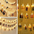 Dimmable 50 Battery-Powered Photo String Lights with Remote Control for Hanging Pictures, Cards, Memos - Warm White...