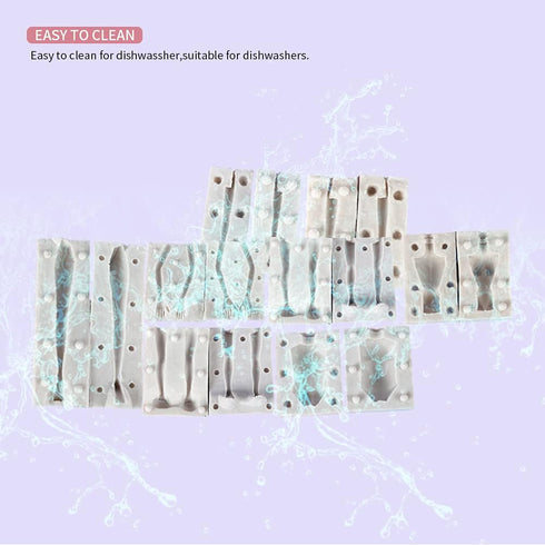 7 Packs Dolls Body Leg Arm Model Man Lady Girl Child Body Silicone Fondant Molds Aromatherapy Plaster Clay Mold Chocolate Biscuit Sugar Craft Moul...