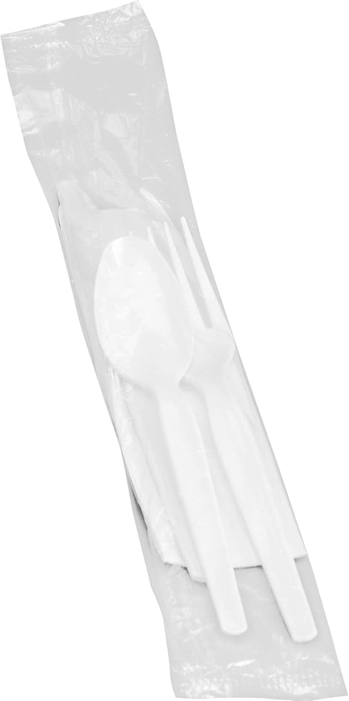 Genuine Joe-GJO58926 Fork/Knife/Spoon Utensil Kit - White (Pack of 250)...