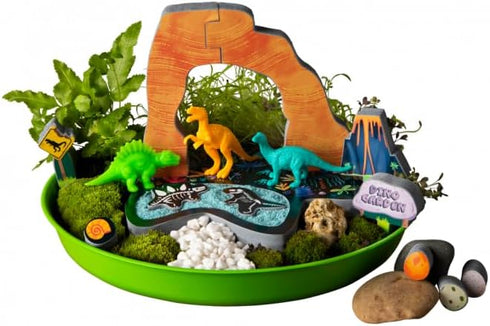 Craft-Tastic Dino Garden — DIY Nature Craft Kit — Outdoor and Indoor Grow and Play — Comes with Dinosaurs, Seeds, and Garden Decorations — for Age...