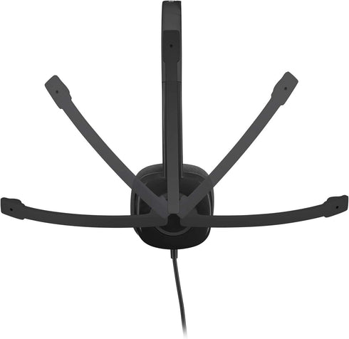 Logitech H151 Wired Headset, Analog Stereo Headphones with Rotating Noise-Cancelling Microphone, 3.5 mm Audio Jack, In-Line Controls, PC/Mac/Lapto...