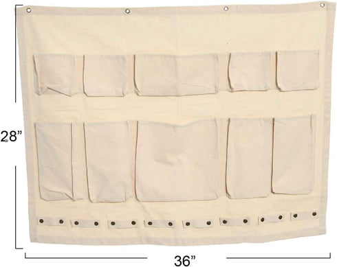 Household Essentials Short Canvas Craft and Garden Wall Organizer...