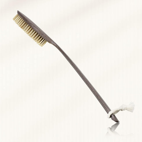 Back Bath Brush- Coffee & Wheat Straw Handle- for Shower Vegan Bristle Bath Scrubber Body Brush for Showering, Shower Brush for Men & Women…...