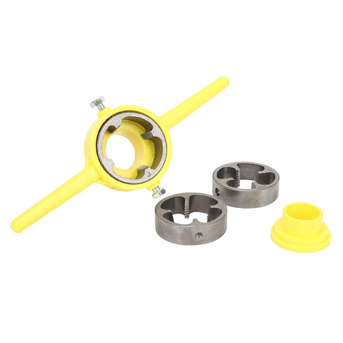 Pipe Threader Plumbing Tools Alloy + Plastic PVC Thread Tool Maker Pipe Npt Round Die Set Pipe Threader Plumbing Manual Hand Tool...