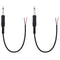 Fancasee 2 Pack Replacement 6.35mm Male Plug to Bare Wire Open End TS 2 Pole Mono 1/4" 6.35mm Plug Jack Connector Audio Cable for Microphone Speak...