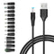 Belker Universal 5V DC 5.5 2.1mm Jack Charging Cable Power Cord, USB to DC Power Cable with 14 Interchangeable Plugs Connectors Adapters Compatibl...