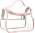 HAOGUAGUA Heavy Duty Clear Cosmetic Bag Waterproof Transparent Travel Makeup Toiletry Organizer Bag (Pink)...