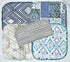 1 Ply Moroccan Tile Flannel Washable Kids Lunchbox Napkins 8x8 inches 5 Pack - Little Wipes (R) Flannel- Proudly Made in the USA!...