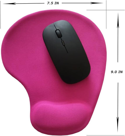 Ergonomic Portable Mouse Pad Non-slip Computer Mouse Pads Small 7D Gel Mouse Pad with Wrist Rest Rose...