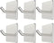 VIVII 6 Pack Adhesive Hooks, 3M Self Adhesive, Metal Wall Sticky Hooks Hanger for Keys Bags Clothes Hat Towel, Kitchen Bath Room Living Room No Dr...