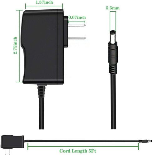 Power Adapter Repalcement for Yealink T2/T4 Series IP Phone, AC DC Adapter for Yealink IP Phone Power Supply PS5V1200US, Fit for All 5V 1A/2A IP P...