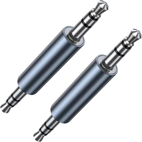 3.5mm Male to Male Audio Adapter 3.5mm Stereo Male Coupler Adapter Connector, 3.5mm 1/8" TRS Stereo Plug Jack Adapter, Compatible with Car AUX Aud...